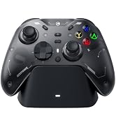 ECHTPower コントローラー PC Switch2 充電ドック 6軸ジャイロ 2.4Gレシーバー ホール効果スティック/トリガー ABXY切り替え可能 1200mAh 1000Hz 連射 ...