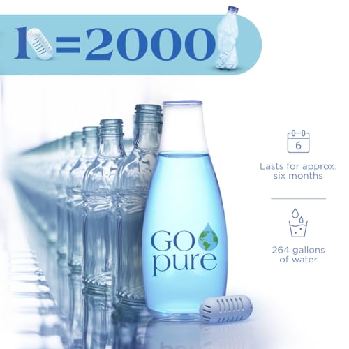 PURIBLOC GOpure Water Purifier, Portable Water Filter, Pod Water Filter System, Ideal for Camping, Backpacking, Running Water Bottle, and More