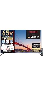 Amazon | オリオン スマートテレビ 55V型 4K 液晶 Google TV HDR10対応