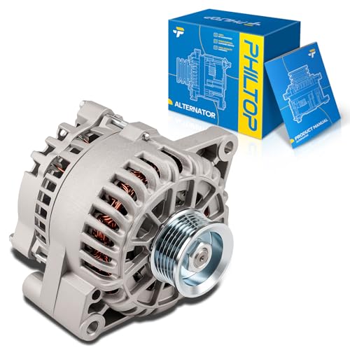 Image of PHILTOP 8263N Alternator Compatible with Ford, Mercury, 2000-2001 Taurus 3.0L, 2000-2001 Sable 3.0L, 110A 12V CW S6 Automotive Alternator YF1V10V346FBRM,YF1U10300DA,YF1U10300FA,YF1Z10346DA,YF1U10300FB