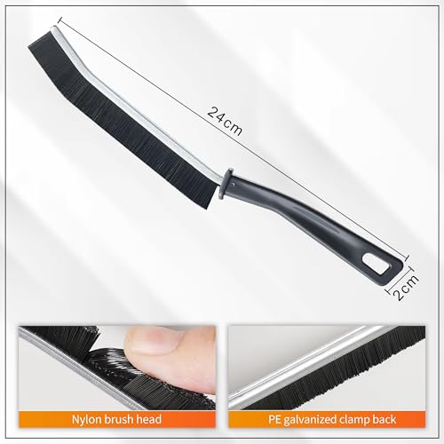 Image of GLUN 2 Piece Heavy-Duty Gap Cleaner Grout Brush, Multifunction Household Cleaning Tool for Bathroom, Kitchen Corners & Tight Areas