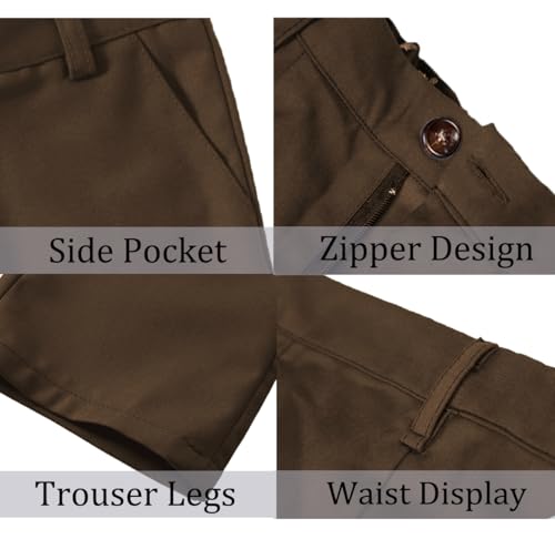 Boys Dress Pants Flat Front School Uniform Pants for Boys Toddler Kids Formal Boy’s Suit Pants4