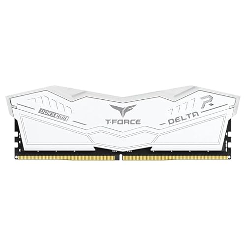 TeamGroup T-Force Delta RGB 16GB 5200MHz CL40 Desktop Gaming DDR5 Memory/RAM with Intel XMP 3.0 and AMD Expo, Supports Motherboard ARGB Sync (White) - FF4D516G5200HC40C01 - Image 3