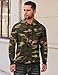 COOFANDY Mens Hoodie Pullover Long Sleeve Casual Fashion Sweatshirts Drawstring Gym Hooded Shirt with Kanga Pocket Camo