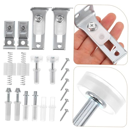 Set de hardware para puerta plegable para reparación y reemplazo de piezas para clóset, fácil instalación para reparaciones rápidas miniatura 6