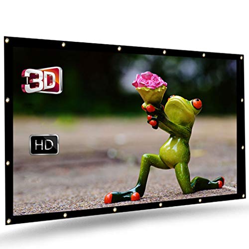 Écran de projecteur pliable 100 pouces 16:9 en PVC pour cinéma maison