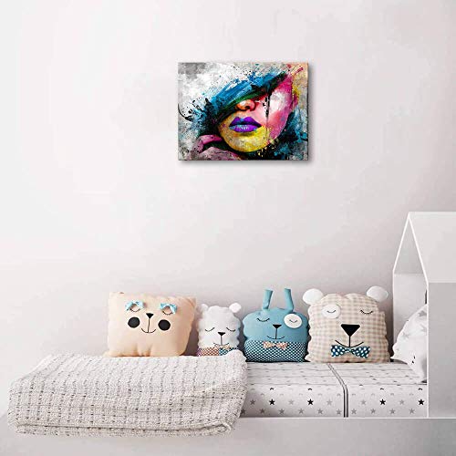 Gbagutao Abstract Canvas Art Wall Decor Sexy Girl Lips Pop Art Canvas Prints Modern Canvas Art Wall Paintings For Living Room Bedroom Office Home Decoration #TOP3