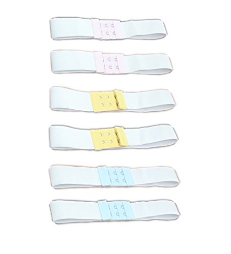HiCat 6 Pack Baby Cloth Diaper Fasteners - Adjustable and Elastic Diaper Fastened Belt with Buckles - Replaces Diaper Pins (YPB-6 Pack)