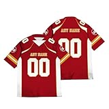 Generisch Personalisiertes American Football Trikot, Individuelles Trikot mit Namen, Nummer und Logo, für Kinder, Erwachsene, Jungen, Mädchen, Männer, Frauen