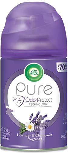 Air Wick Pure Freshmatic Refill Automatic Spray, Lavender & Chamomile, 1ct, Air Freshener, Essential Oil, Odor Neutralization, Packaging May Vary, Clear, 5.89 Ounce (6233877961) - image 3