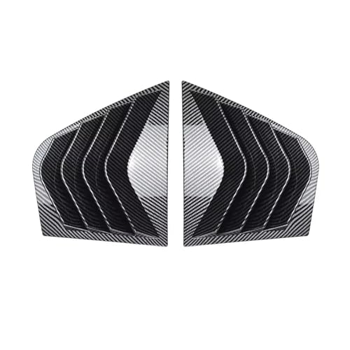 Persienne latérale Kia Stinger 2018-2023 look carbone noir en ABS