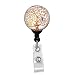 Gustav Klimt - Tree Of Life - Retractable Badge Reel - ID Name Tag Custom Badge Holder (Black Badge Reel with Belt Slide Clip)
