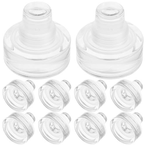ABOOFAN Tapones de Vino T Forma 10 Piezas Tapones de Botella de Vidrio Selladores Herméticos para Botellas de Vino y Cerveza Uso en Casa y Fiestas