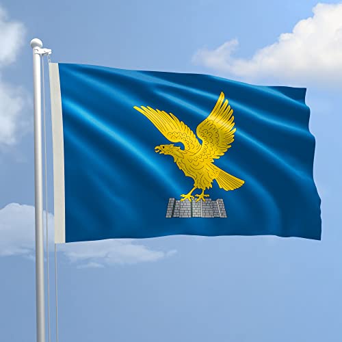 Bandiera FRIULI 150x220 cm in poliestere NAUTICO 115 gr/mq con doppia piega perimetrale, corda e guaina. Adatta sia IN/OUT DOOR