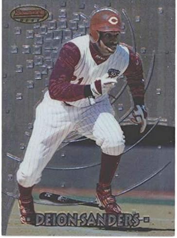 1997 Bowman's Best #44 Deion Sanders Cincinnati Reds MLB Baseball Card NM-MT