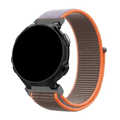 FVBBVCKAA Nylon Loop Watchband Fit For Garmin Forerunner 735XT Wristband Watch Band For Forerunner 735 220 230 235 620 630 Bracelet Strap(Orange)