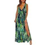 ➤ Vestido túnica informal para mujer, estampado de leopardo, volantes, cuello en V, fluido, swing, túnica vintage, estampado rosa, manga larga, vestido midi para mujer, vestido de verano, vestido de playa, vestido túnica, bohemio, vintage, vestido suelto, vestido de verano, vestido con fruncido, favorecedor, sexy, vestido de verano, vestido ajustado al cuello. Vestido de fiesta. 