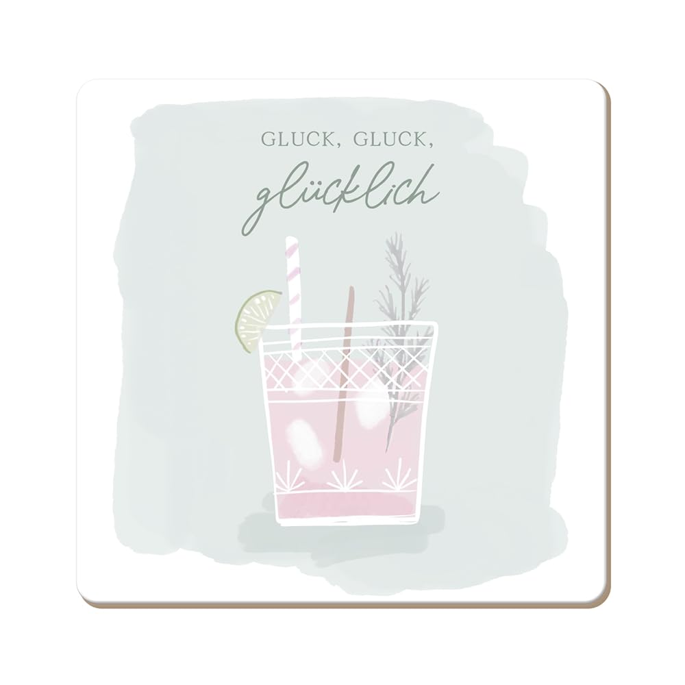 Grafik Werkstatt 'Breakout' Funny Cork Coaster - Set Of 4 Non-Slip Drink Coasters (9.5x9.5 Cm) - View #9