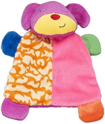 SPOT Lil Plush Blanket Dog Toy - Soft Fabric with Squeaker and Crinkle, Perfect for Cuddling, Anxiety Relief, Soothing Comfort, Great for Small Dogs and Puppies - 7in, Assorted Colors