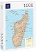 Lais Puzzle Mapa físico de Madagascar 1000 Piezas