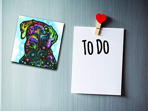 Enjoy It Pet Magnet, Black Lab Featuring The Pop Art Of Dean Russo - Measures 2.5" #TOP2