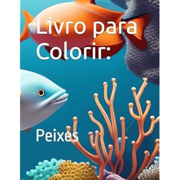 Capa do livro Livro para Colorir:: Peixes (Portuguese Edition)