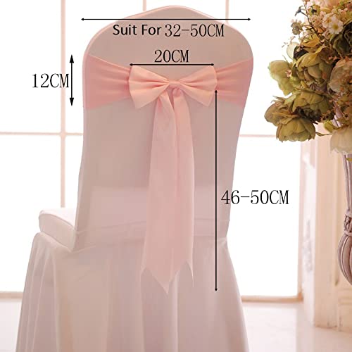 25 Stück Satin Spandex Stuhlhussen Band Bänder Stuhl Raffhalter für Party Bankett Dekor Hochzeit Dekoration Knoten Stuhl Schleife Schärpen