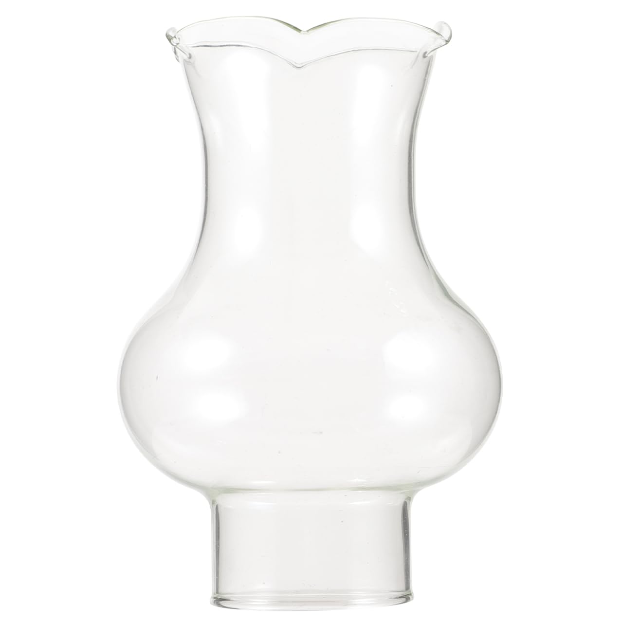 CHILDWEET Cheminée en Verre Transparente pour Lampe à Pétrole Abat-Jour Petit Diamètre 3 CM Accessoire pour Lampe à Kérosène Couvercle Résistant et Coupe-Vent Remplacement Ancien