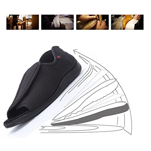Sapatos de Edema Diabético com Pés Inchados,Ar Livre Interior Joanetes Chinelos Diabéticos,Confortáv