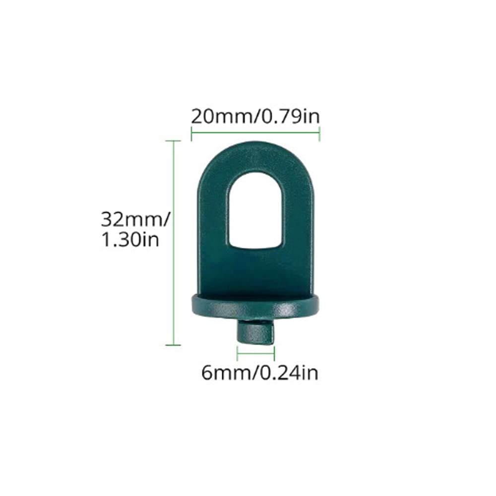 Clip per serra, 50 clip di fissaggio in plastica per serra, gancio da appendere a fiori, strumento di fissaggio per serre per isolamento in serra