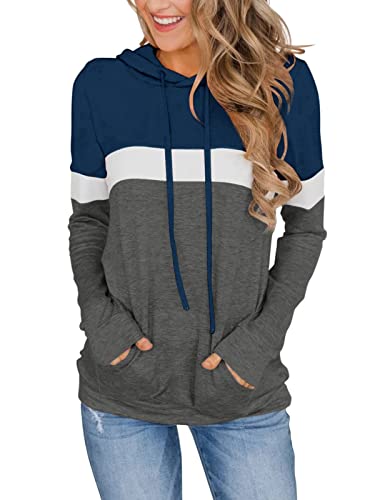Image of MixShe Women's 2026 Fall Long Sleeve Hoodie Pullover Sweatshirt Lightweight Casual Tops Blouse