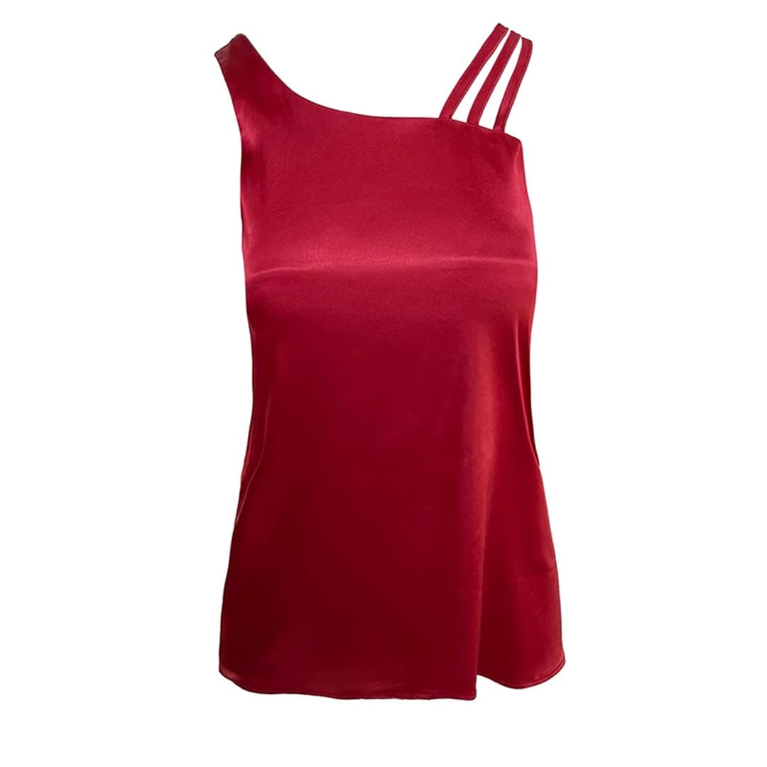 Canotte senza maniche da donna Tinta unita Indietro Croce Estate Camisole