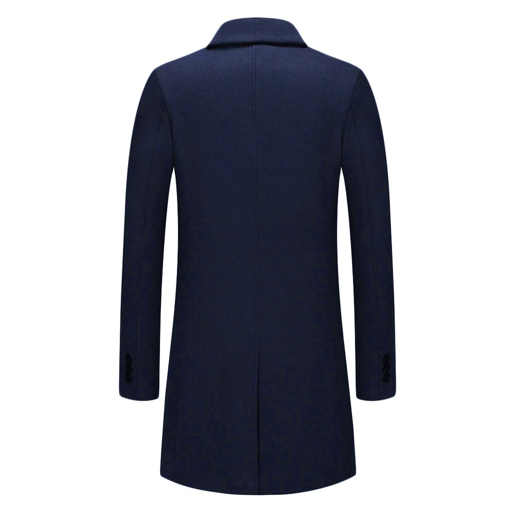 Allthemen Cappotto da Uomo con Colletto a Bottone Coat Casual Outerwear Caldo e Spesso per Inverno Coat