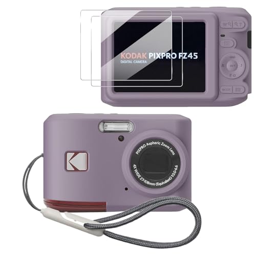 Funda de silicona para Kodak PIXPRO FZ45 color gris rosado miniatura 1