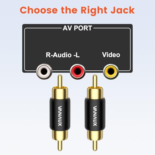 Image of VANAUX 4PCS RCA Coupler Female to Female & Male to Male Barrel Connectors Subwoofer RCA Adapter Gold Plated for HDTV,Speakers, Amplifiers, Car Audio-Black