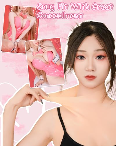 Silicone Breastplate Fake Boobs Fake Breast Plate Forms for Crossdresser Drag Queen Transgender3