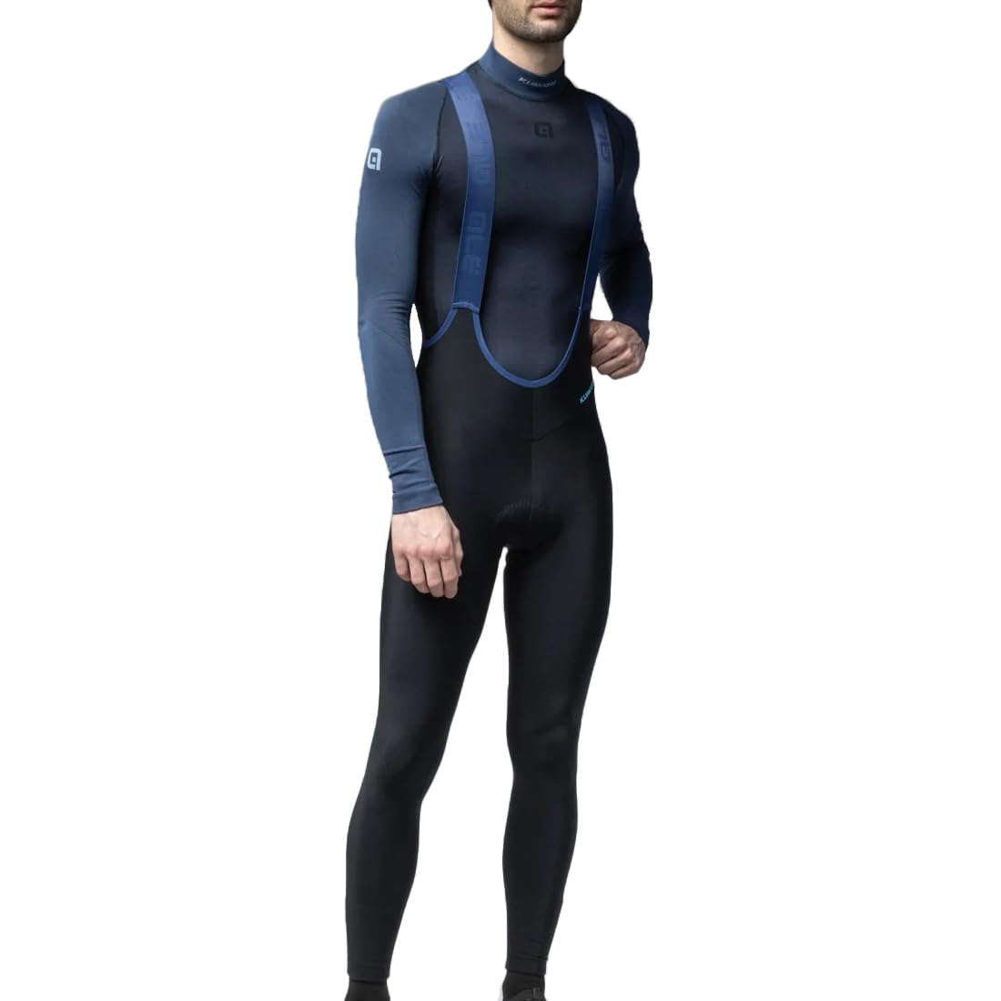 Alé Cycling Mens Klimatik K-Tour Water Repellent Bib Tights, Black, XL EU