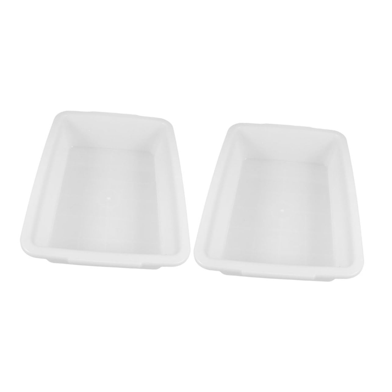 NAMOARLY 2pcs Rectangular Plastic Lab Tray Storage Container for Chemical Experiments and Teaching Supplies for Classroom and Laboratory Use Sturdy and Reusable Design