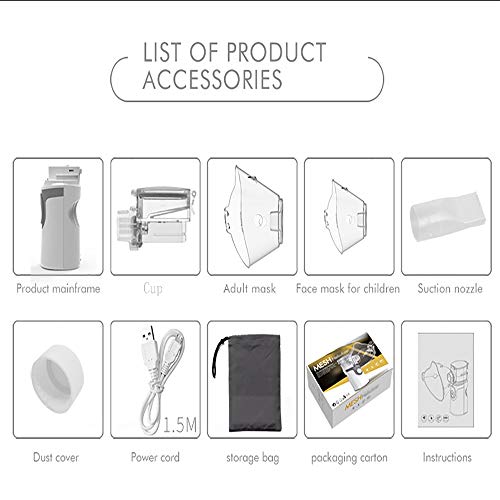 Portable Mesh Atomizer Machine for Kids & Adults,Weluvfit Handheld Mini Cool Mist Sprayer for Travel, Home Daily Use