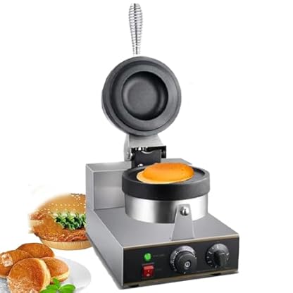 Doppelseitig Beheizter Burger-Maker Burgermaschine, kommerzieller Waffeleisen, HamMaker, Antihaft-Sandwichmaker, 50-300 °C temperaturgeregelte doppelseitige Heizung, für Bäckereien, Snackbar