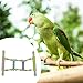 IEUDNS 4 Rung Small Parrots Ladder Perch for Bird Cage Wood & Rope Toy Multipurpose Quick Installation Climbing Toy with Screw Mount