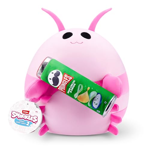 Snackles Series 2 Shrimp & Pringles 14 Inch Collectible Plush by ZURU, Ultra Soft, Giftable