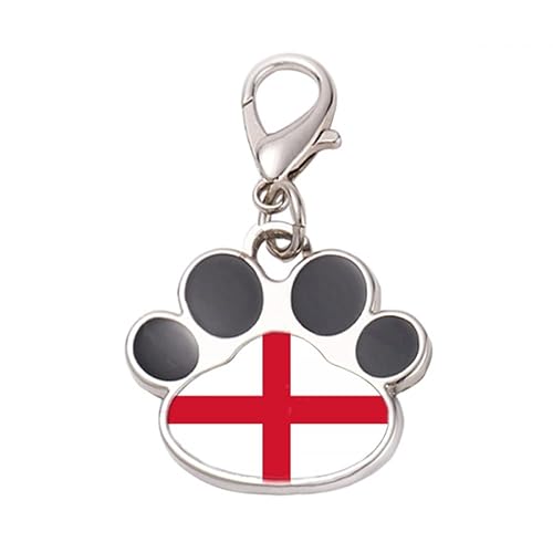 DIYthinker?England National Flag Europe Country Pet Tag Keychain Dog Cat ID