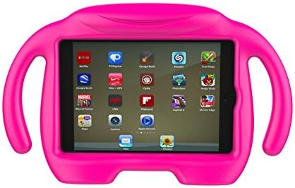 KROMI All-New Amazon Fire HD 8 Tablet Case, Kid-proof Shockproof Protective Handle Stand Bumper Kids Case for Kindle Fire HD 8 inch Display (2017 and 2016 Release, 7th/6th Generation)(Rose)