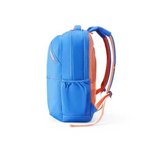 Image of American Tourister Brett 4.0 | 32.5 Ltrs | 3 Compartments | Bottle Pocket | Ergonomic Padded Back Panel & Shoulder Straps | Laptop Backpack | 1 Year International Warranty | Elemental Blue