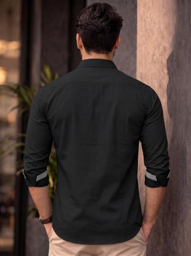 Image of Amazon Brand - INKAST Cotton Shirt for Men | Regular Fit Full Sleeve Casual Shirt | Stylish Formal Office Wear Shirts for Men | Soft Comfortable Breathable Cotton Fabric | Fashionable Office Wear