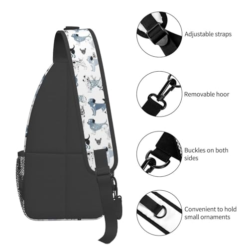 Mochila cruzada con estampado de perro Dachshund miniatura 5