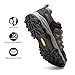 NORTIV 8 Men's Waterproof Hiking Shoes Leather Low-Top Hiking Shoes for Outdoor Trailing Trekking Camping Walking,Size 12,Black/Dark/Grey/Orange,Quest-1