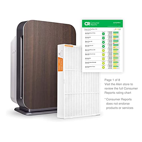 Image of Alen Air Purifier BreatheSmart 75i HEPA with Fresh Filter + Carbon for Large Rooms up to 2600 Sq. Ft - Perfect for Living Room & Kitchen - Captures Allergens, Dust, & Mold + Household Odors & Smoke