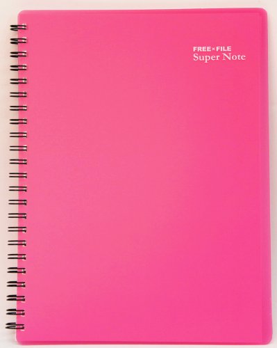 Partition de musique à anneaux Freexfile Super Note Rose